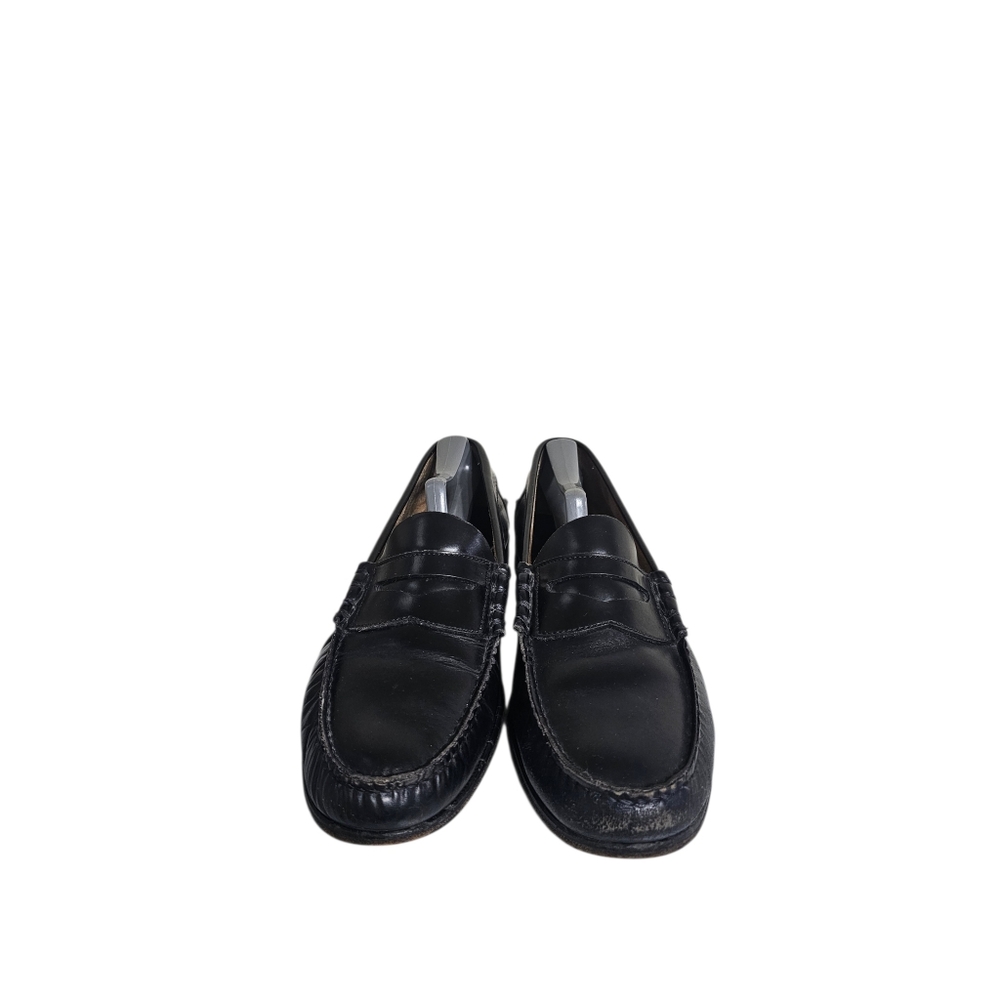 Wall Streeter Vintage Deadstock Black Leather Penny Loafers Mens 10.5 D - Picture 9 of 10